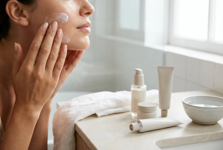 Rutina matutina con crema hidratante con SPF: orden y aplicación