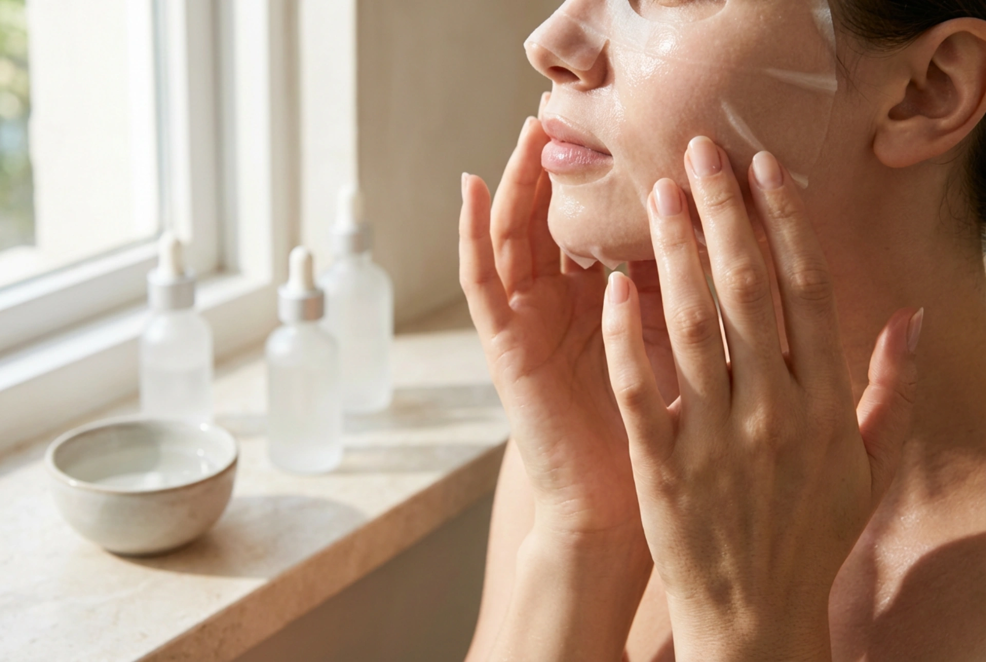 Mascarilla de colágeno en velo: aplicación sobre la piel y cuidados posteriores