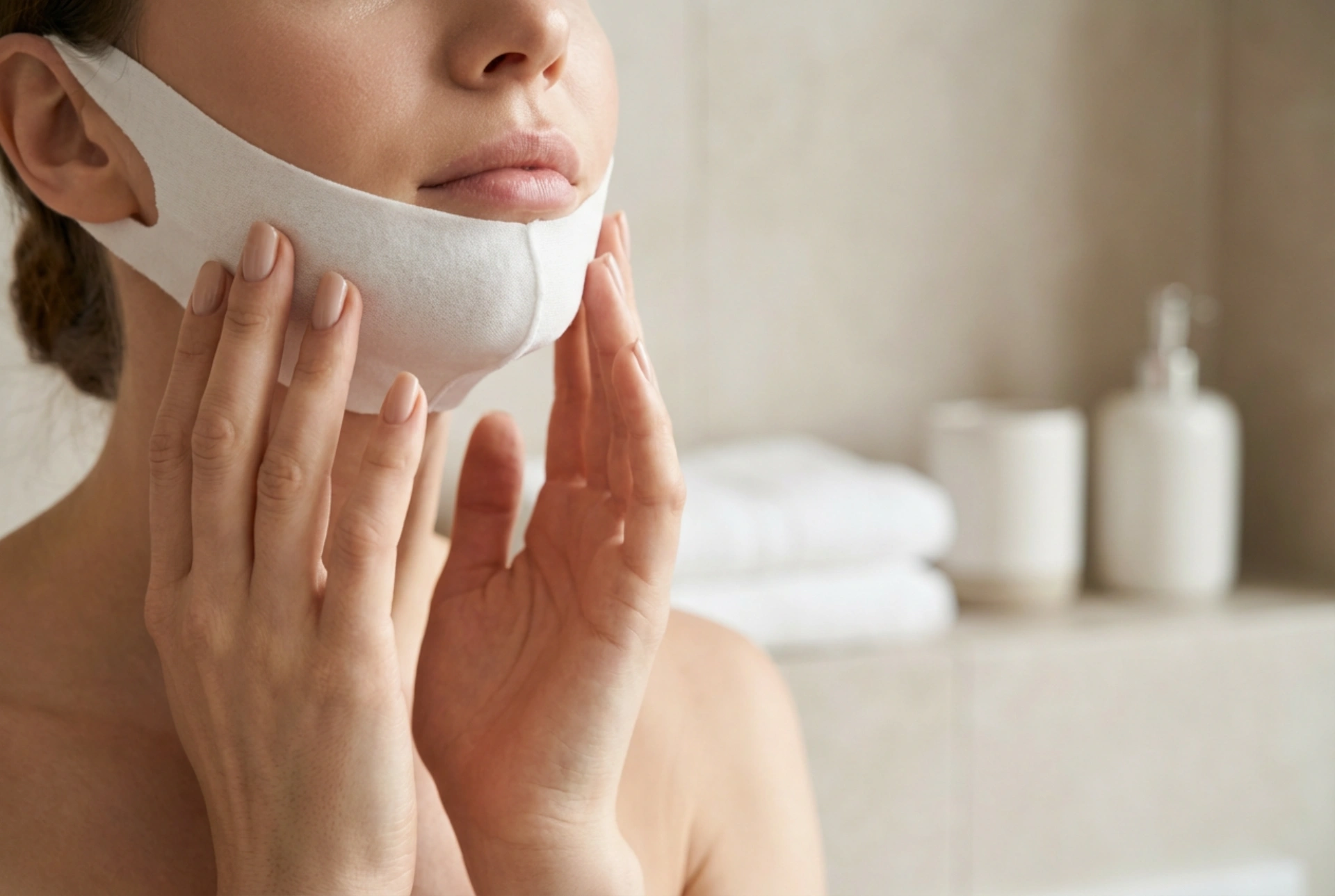 Mascarilla reafirmante de mentón: aplicación correcta y tiempo de uso