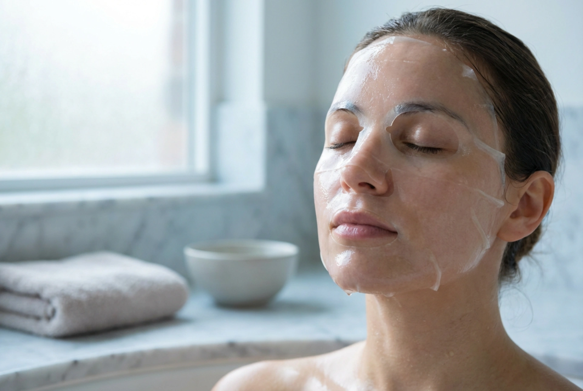 Mascarilla facial de hidrogel: enfriamiento, ajuste y tiempo de aplicación