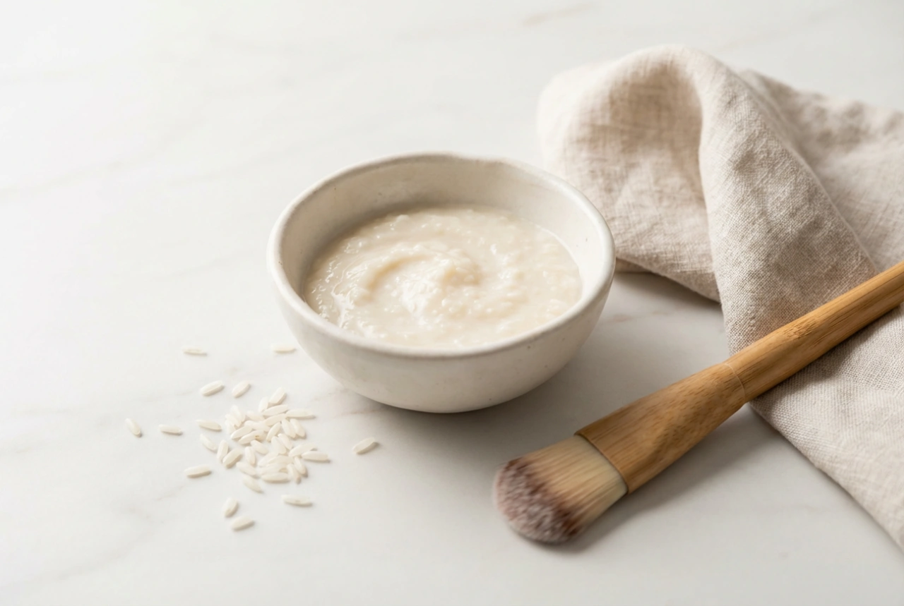 Mascarilla de arroz iluminadora: preparación, textura y aplicación