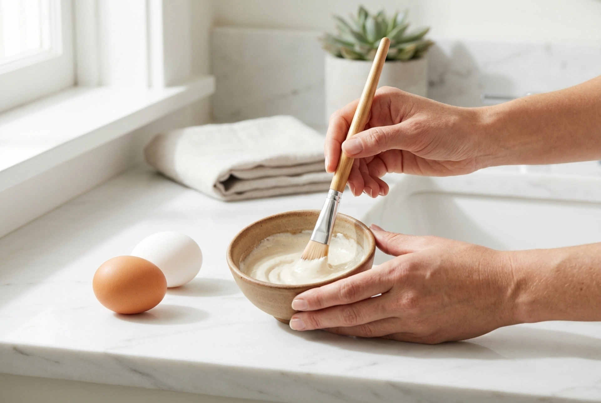 ¿Tiene sentido una mascarilla de clara de huevo para las arrugas? Uso y técnica