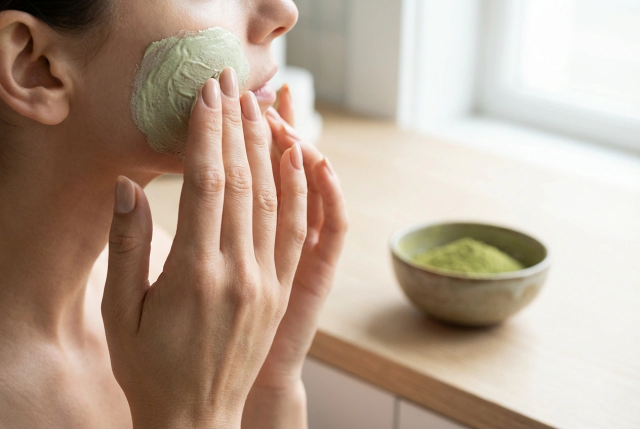 Mascarilla de té verde: cuidado suave y aplicación correcta