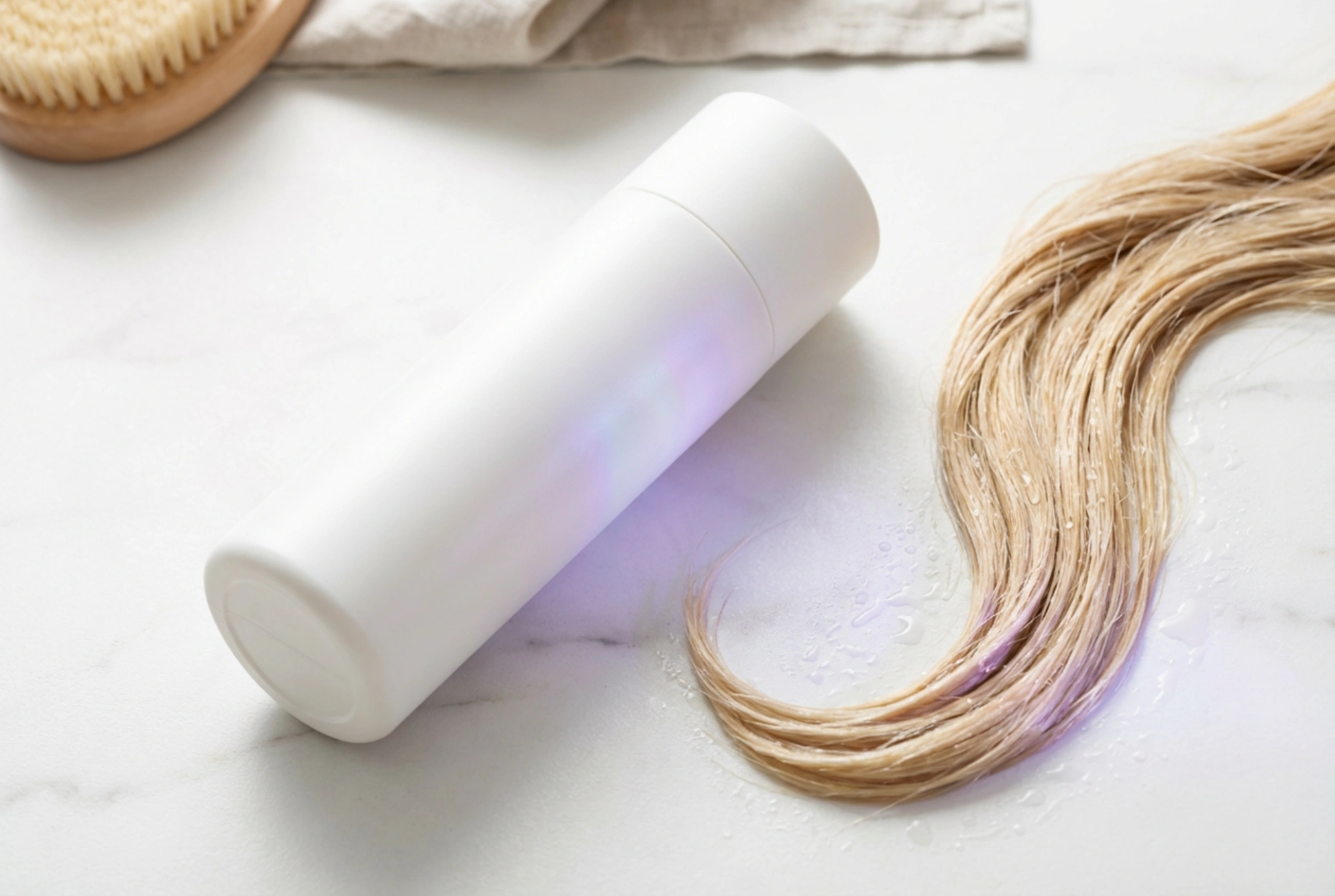 Protección del brillo: champú para cabello aclarado y tonos fríos