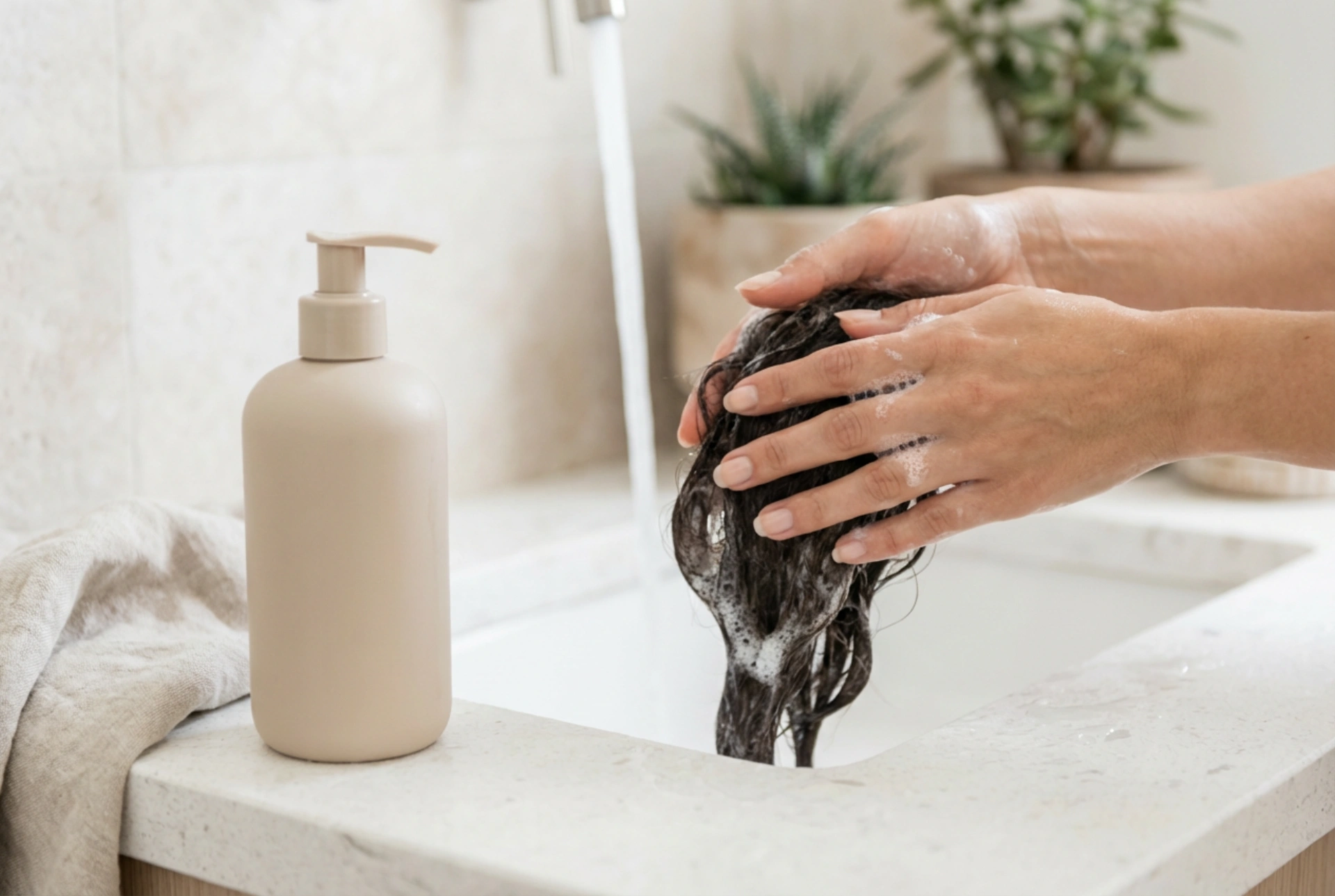 Control de la frescura: champú para cabello graso y ritmo de lavado
