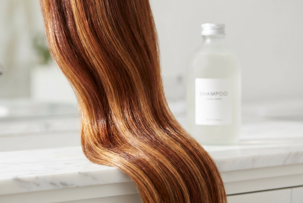 Protección del color al estilo de salón: champú profesional para cabello teñido