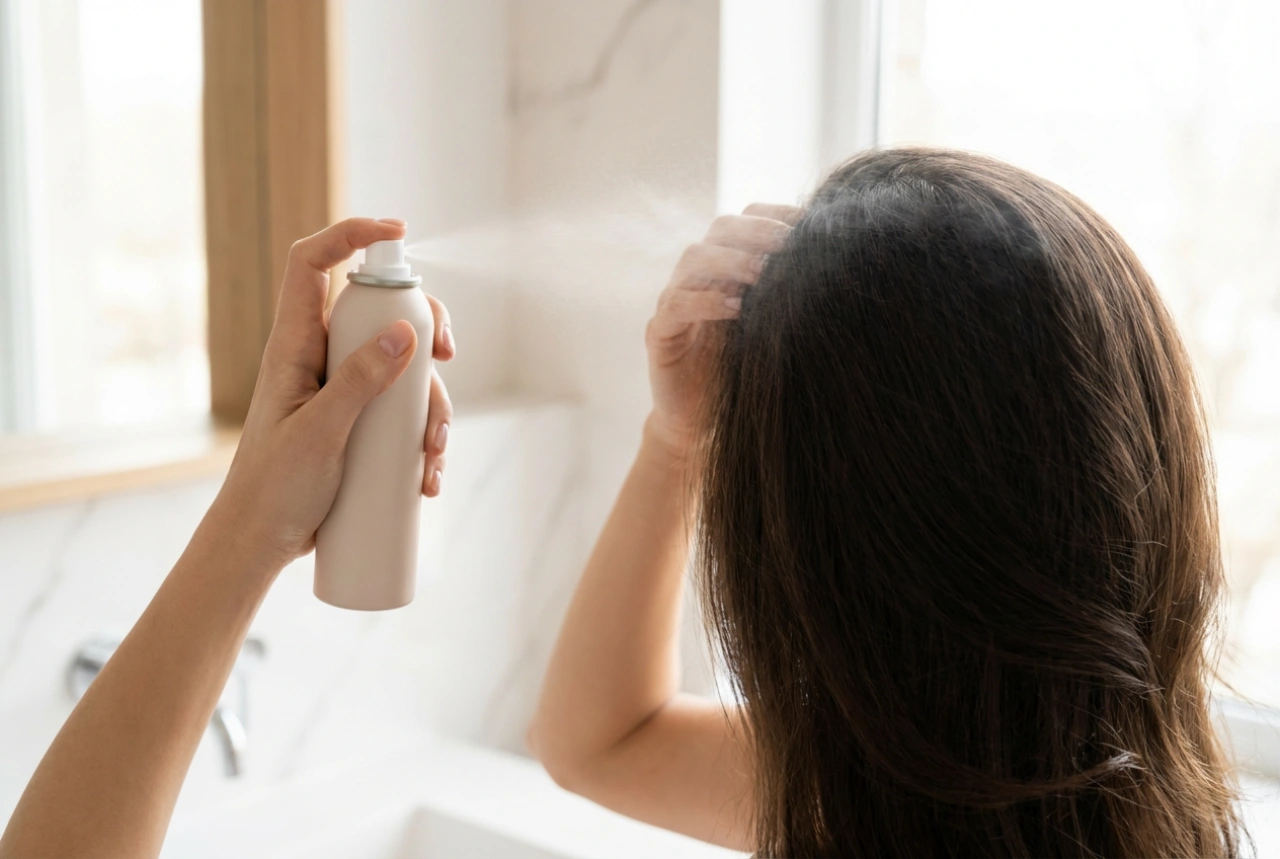 Champú en seco: cómo usarlo sin dejar residuos blancos