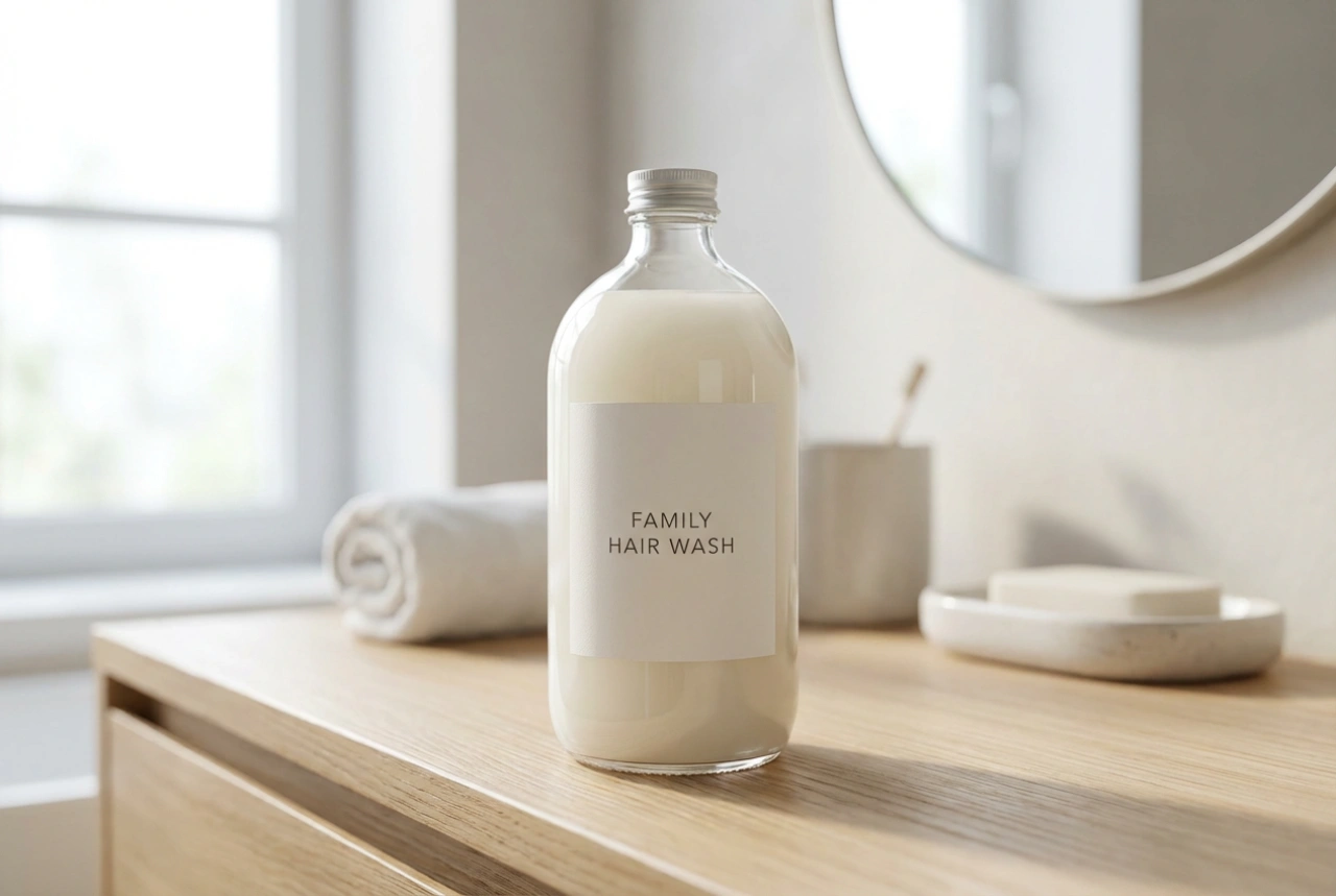 Champú familiar: composición simple, lavado suave y ahorro