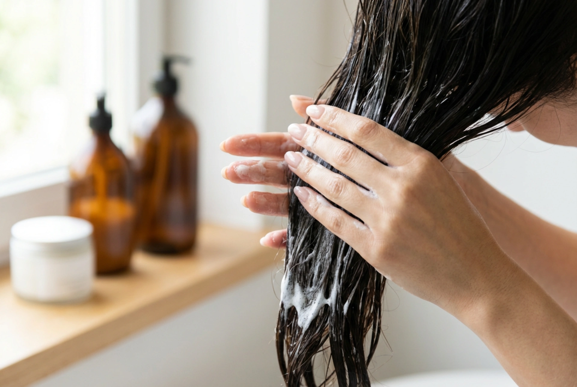 Lavado del cabello con el método OMO: plan detallado de aplicación y enjuague