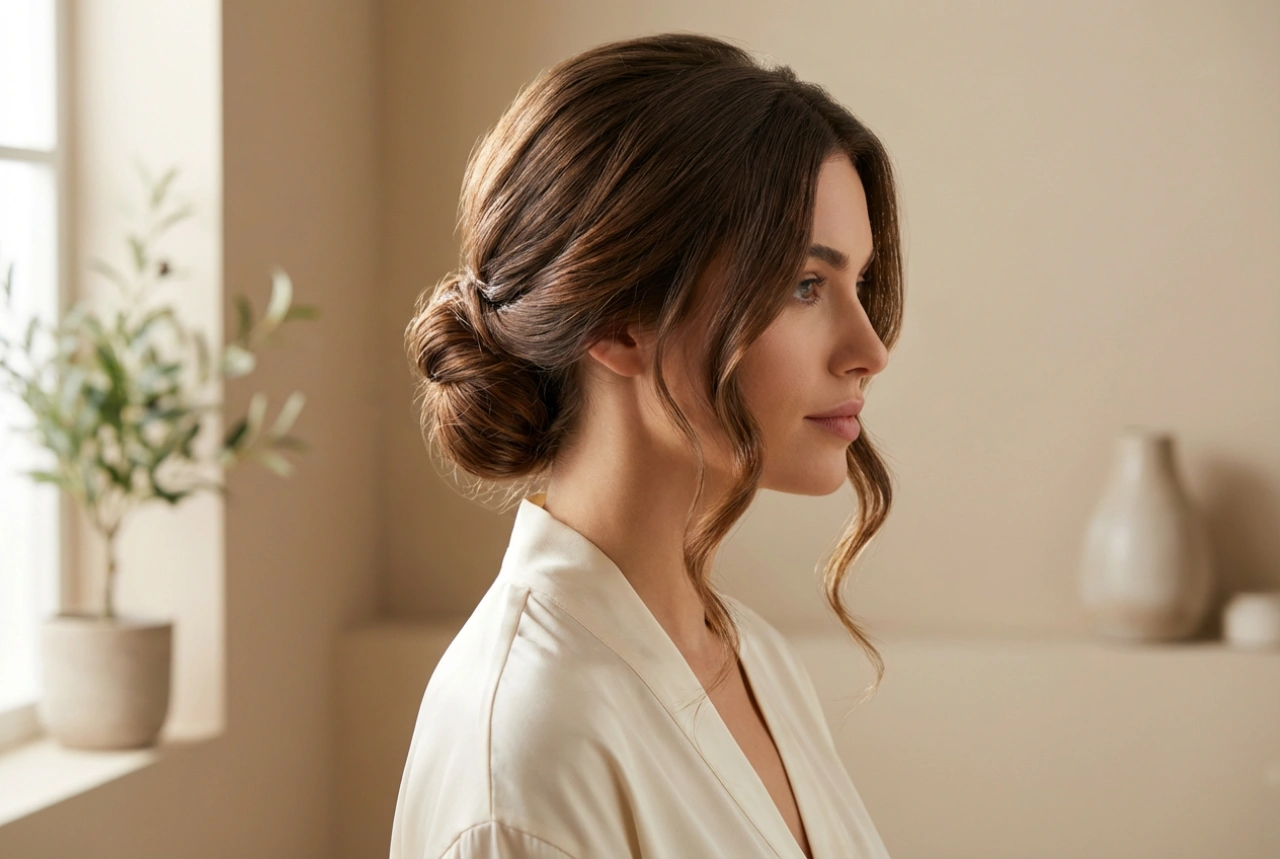 Pelo largo para una boda: peinado para pelo largo, ondas o recogido