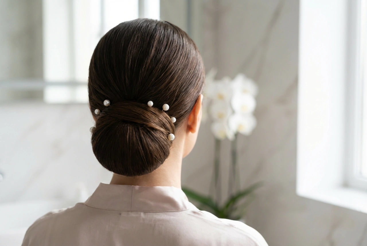 Moño para boda: cómo recoger, alisar y fijar el cabello para que dure toda la noche