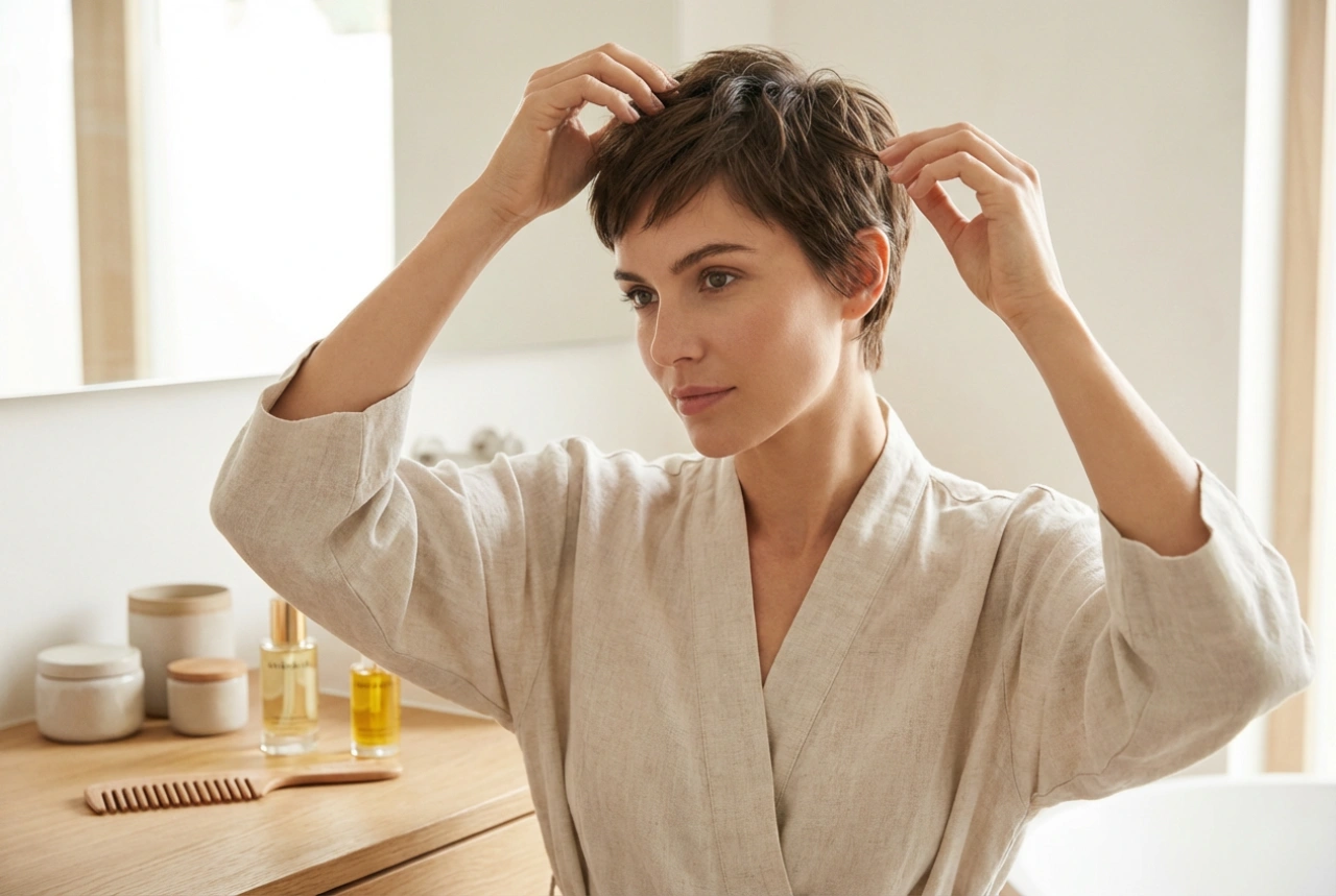 Corte de pelo corto para mujer: cómo elegir la raya, secarlo y peinarlo