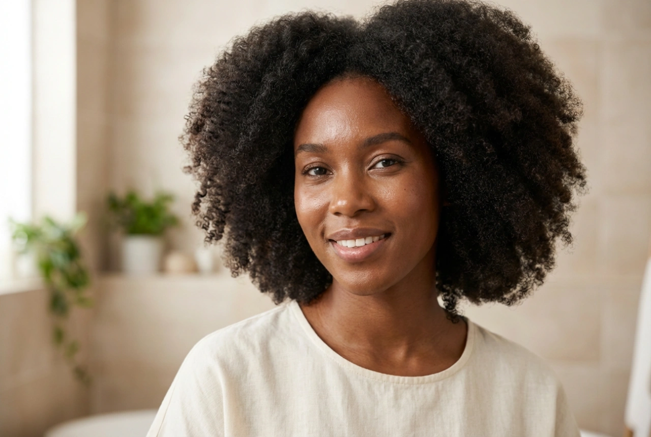 Peinado afro para el día a día: definición de rizos, volumen y fijación