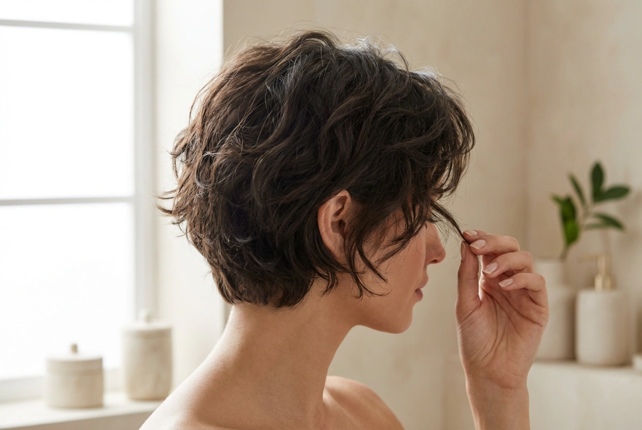 Peinado corto para mujer: modelado, textura y volumen