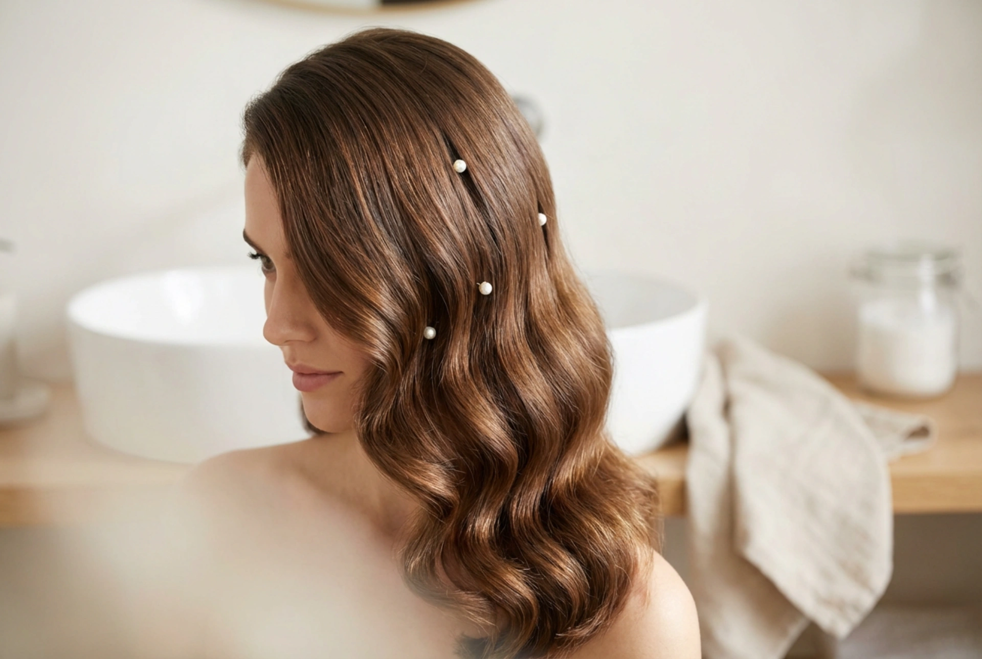 Peinado: rizos para una boda, durabilidad de las ondas y selección de accesorios