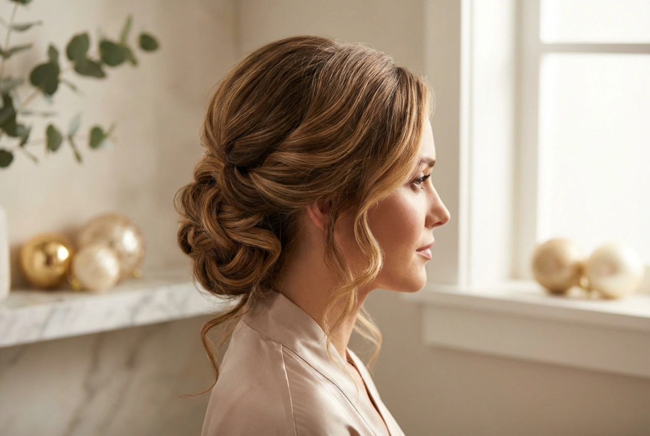 Elegancia sin prisas: peinados para las fiestas, ondas clásicas y recogidos