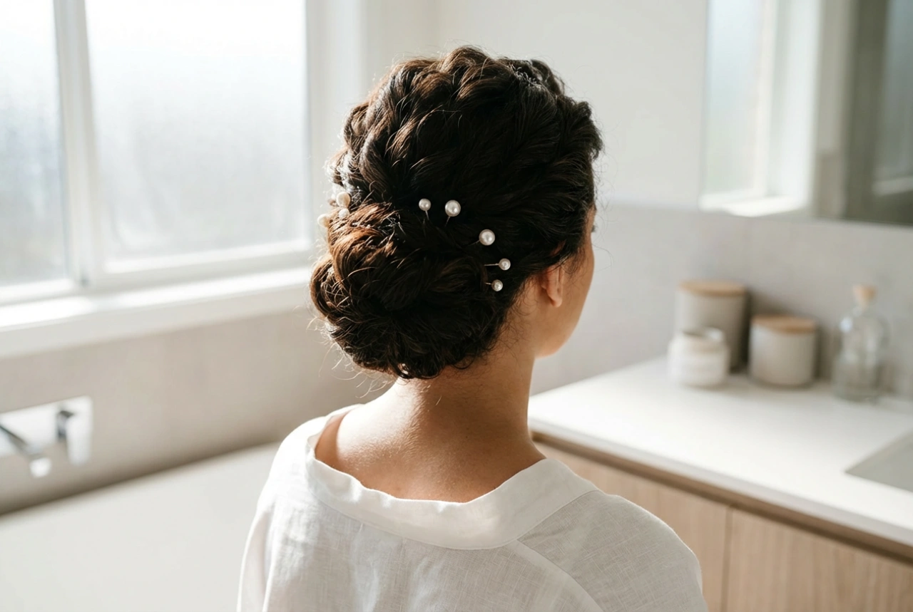 Moño elegante para eventos: peinado de boda paso a paso