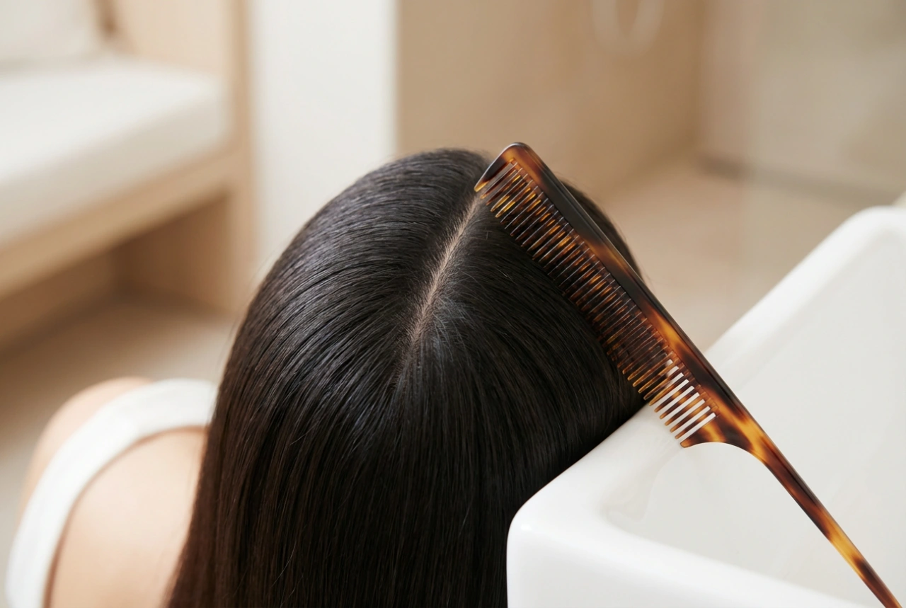 Peinado simétrico: cómo peinar el cabello para una línea perfectamente recta