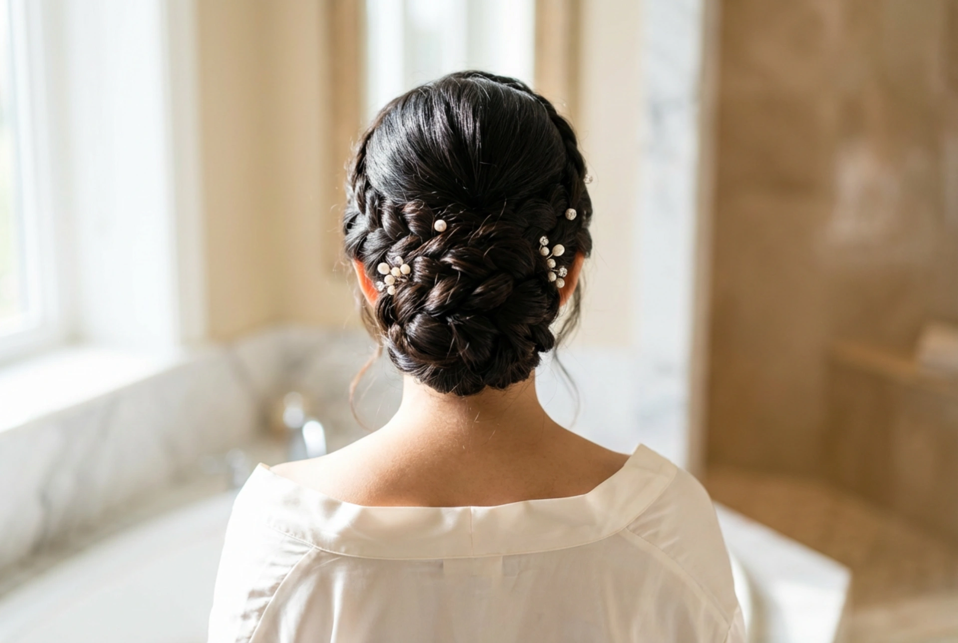 Para la fiesta: peinado con trenza para una boda, elegancia y durabilidad