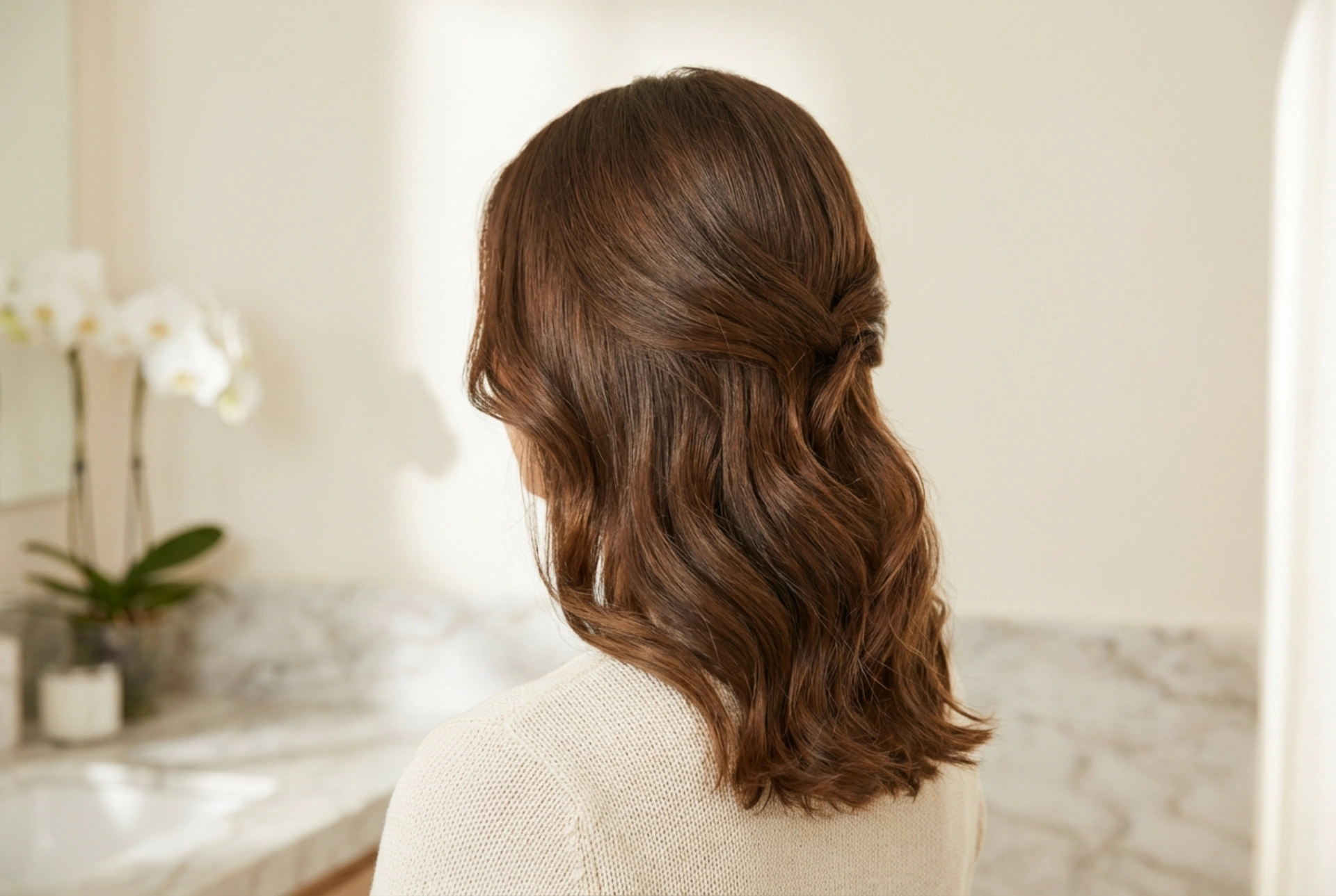 Peinado para cabello de longitud media: del trabajo a la noche paso a paso