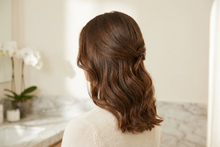 Peinado para cabello de longitud media: del trabajo a la noche paso a paso