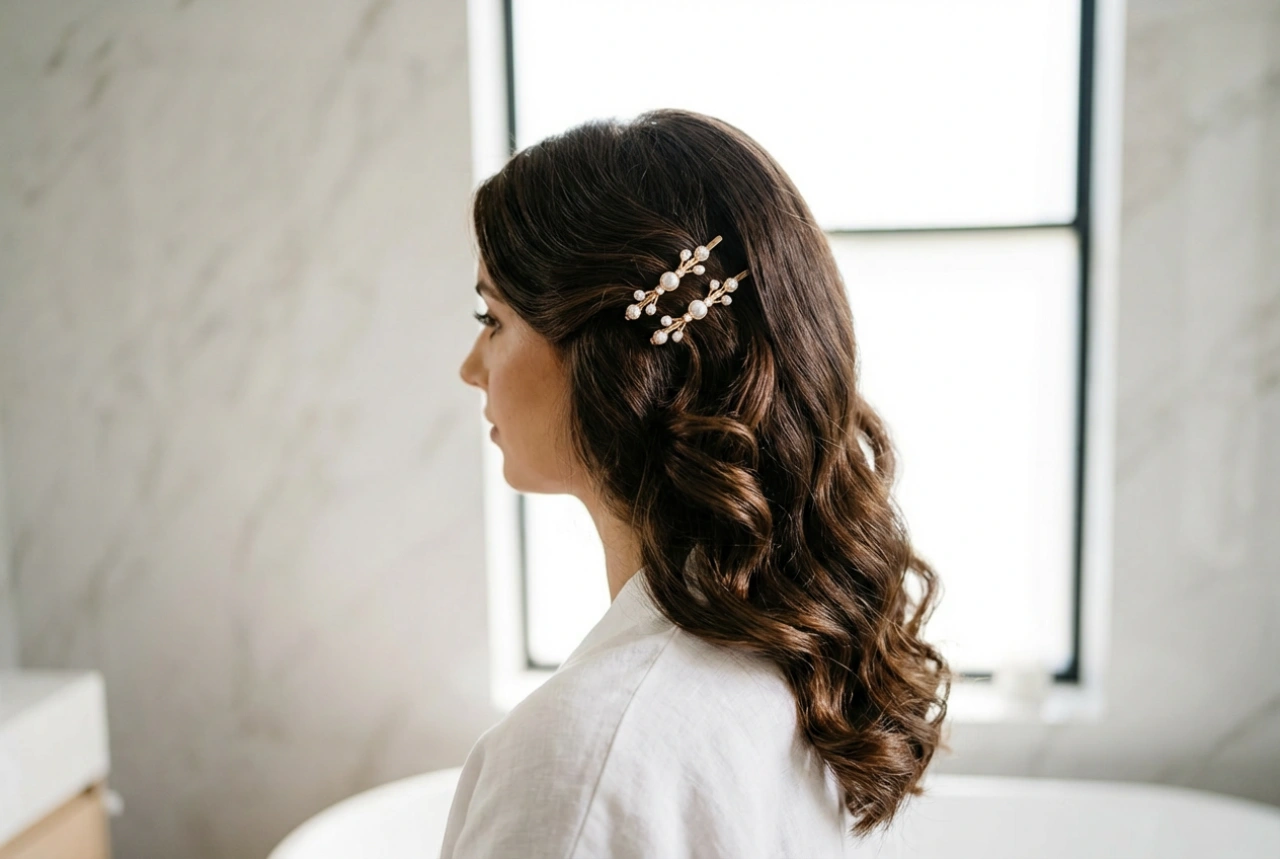 Acentos decorativos: peinado con horquillas, secciones y ondas paso a paso