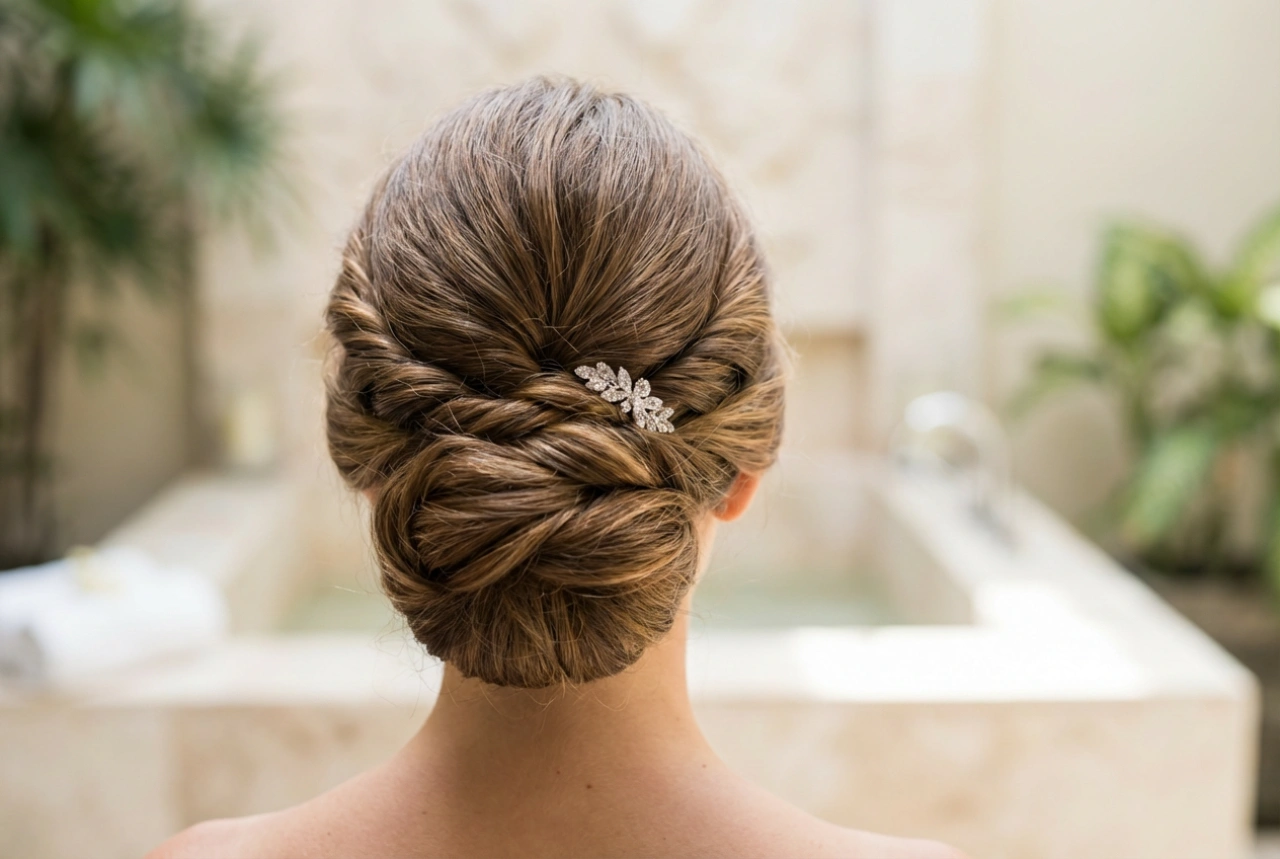 Moño elegante para boda: peinados de novia paso a paso