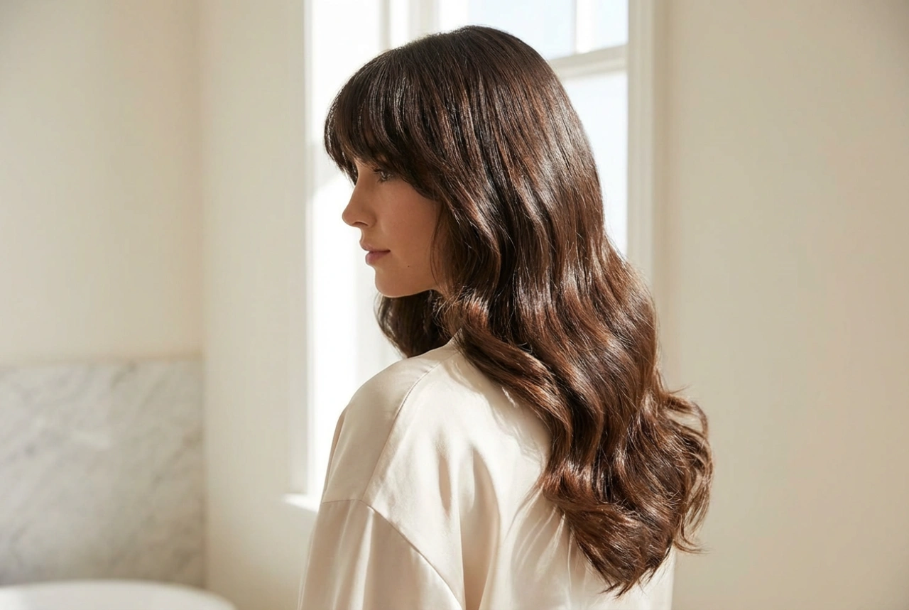 Pelo largo con flequillo: Peinados que perduran