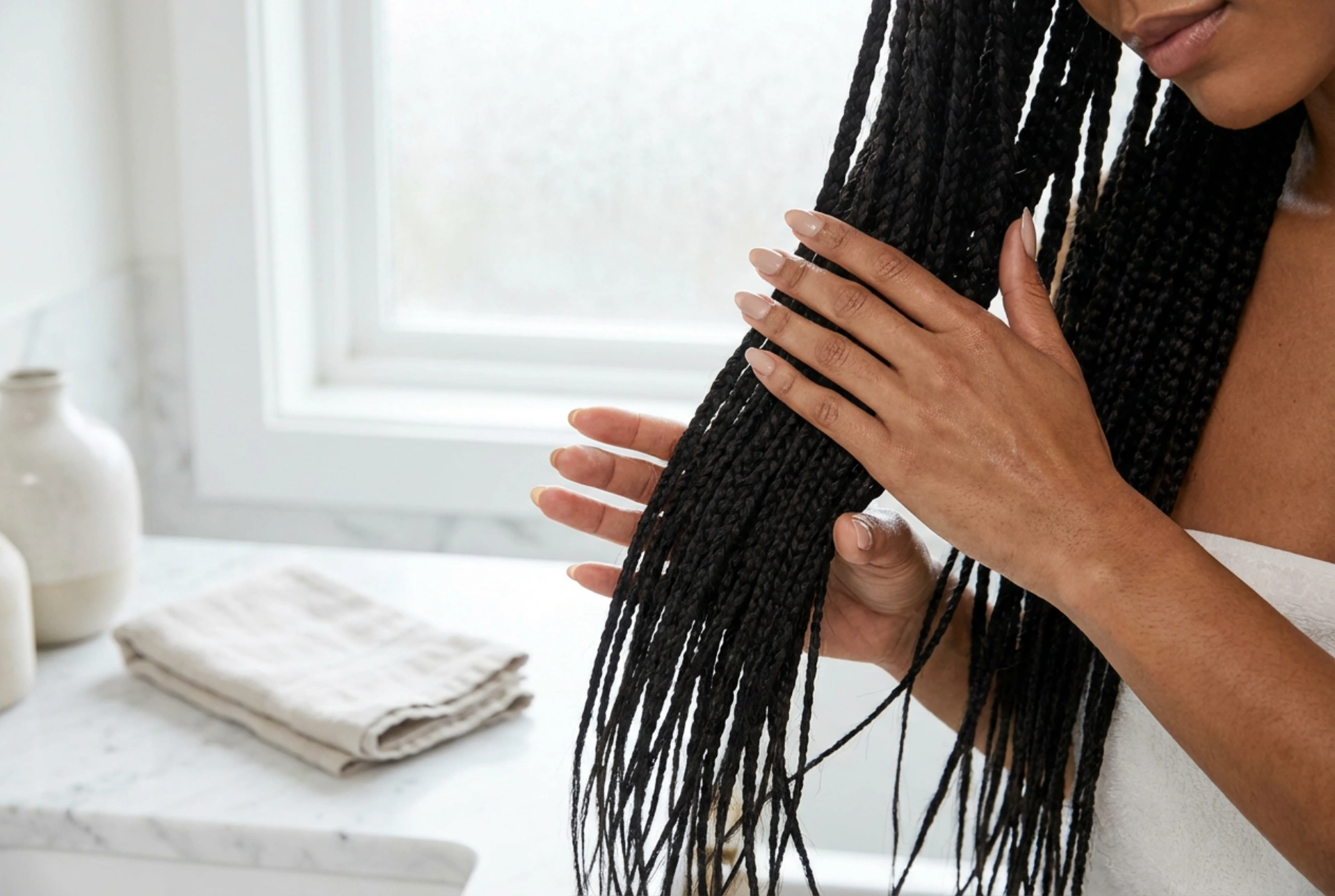 Extensiones espectaculares: peinados con trenzas sintéticas y su cuidado