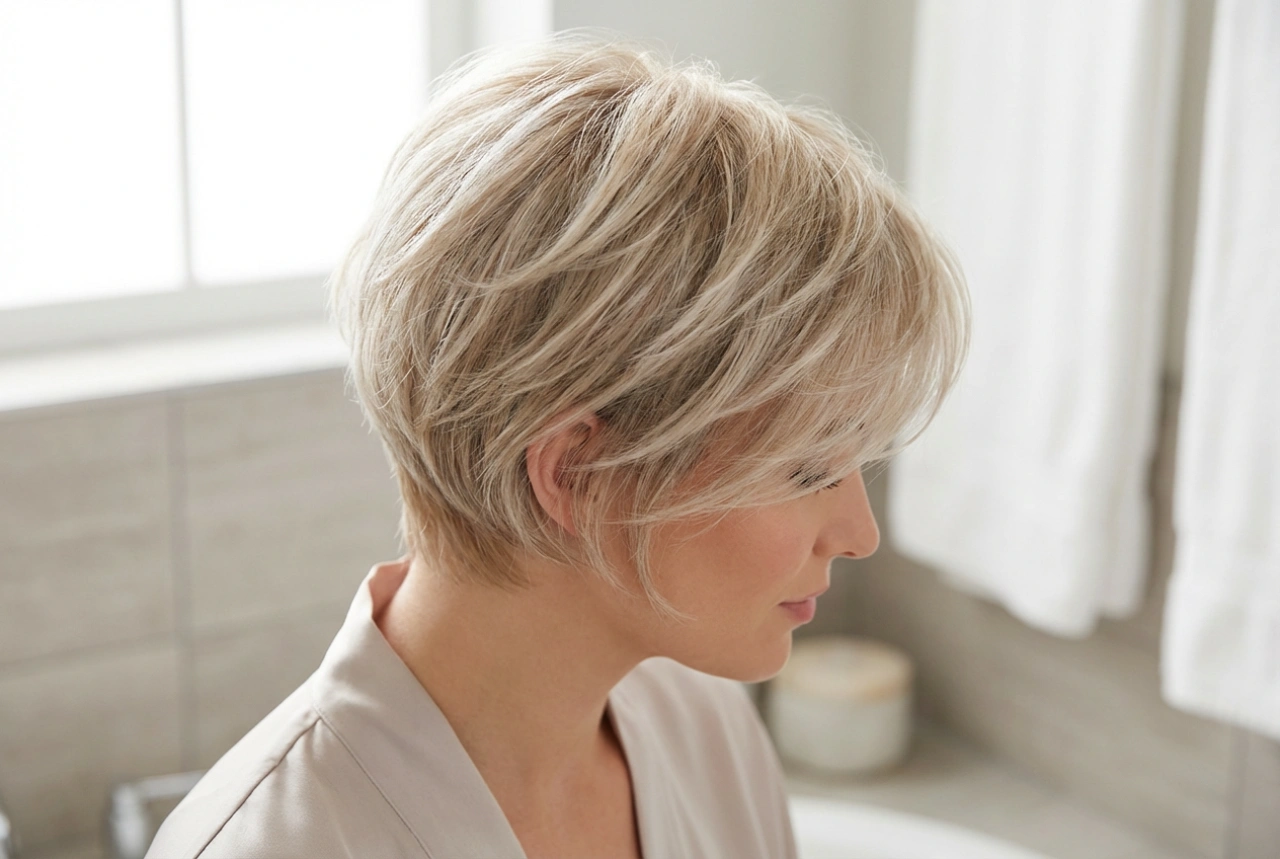 Cabello corto a capas: cómo secarlo y peinarlo para darle volumen