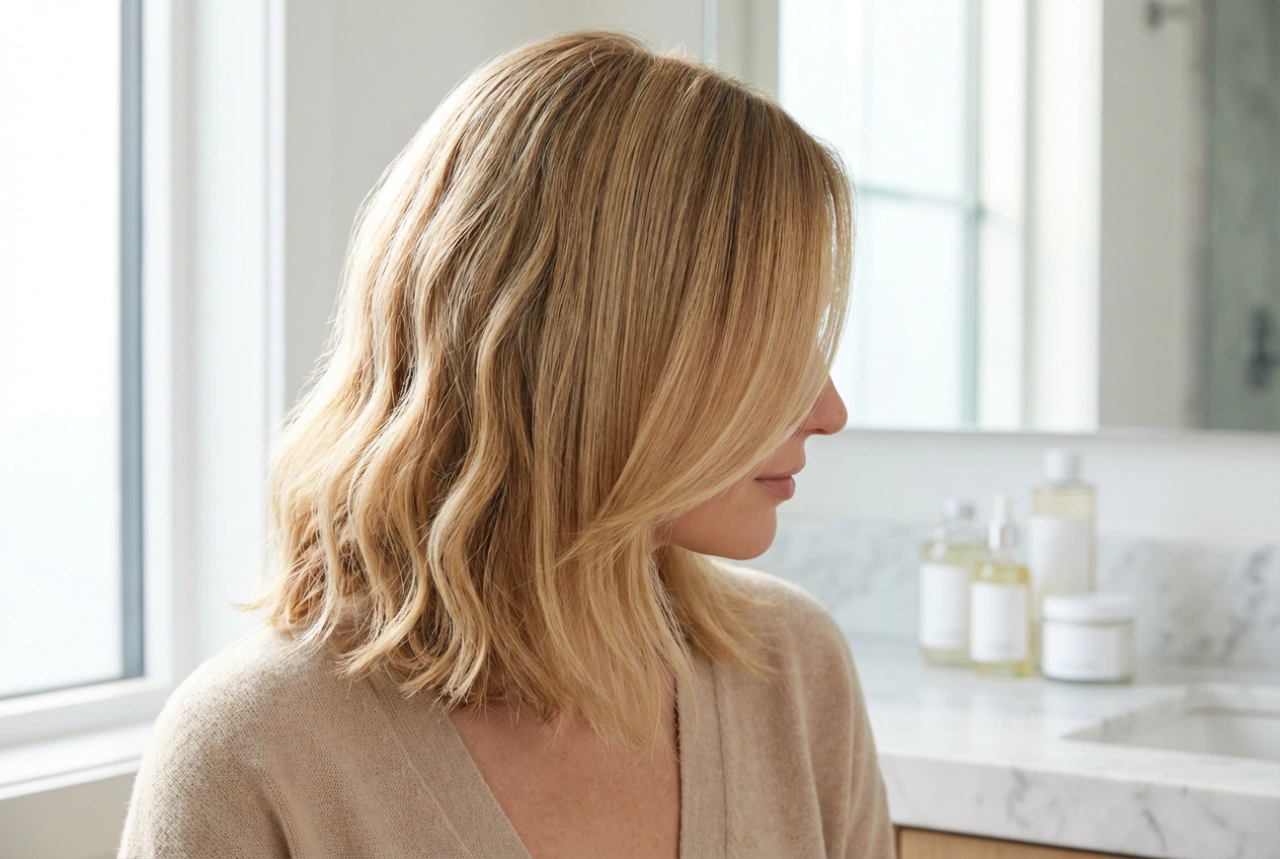 Cabello de largo medio capeado: técnicas de peinado liso y con ondas