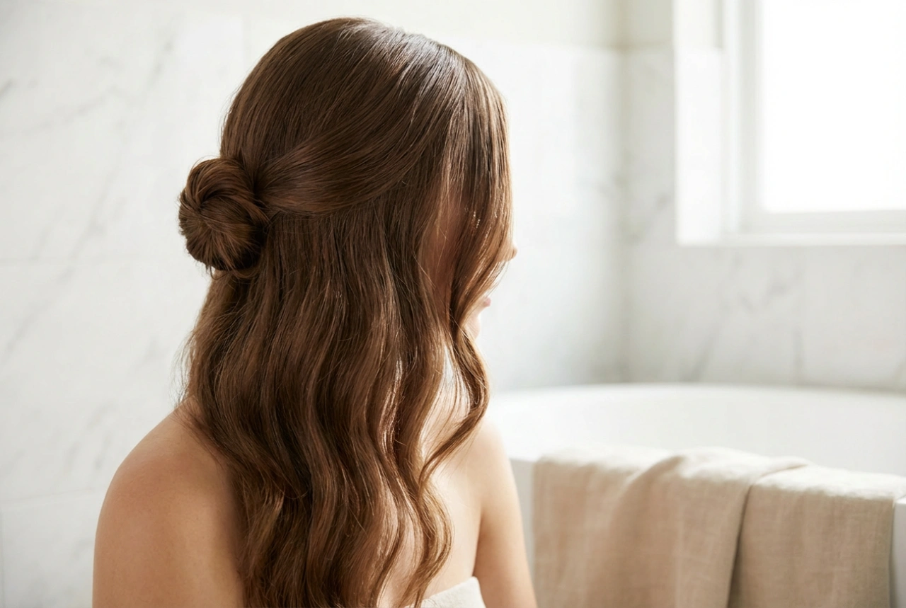 Peinados elegantes para cabello largo: 3 recogidos sencillos y ondas paso a paso