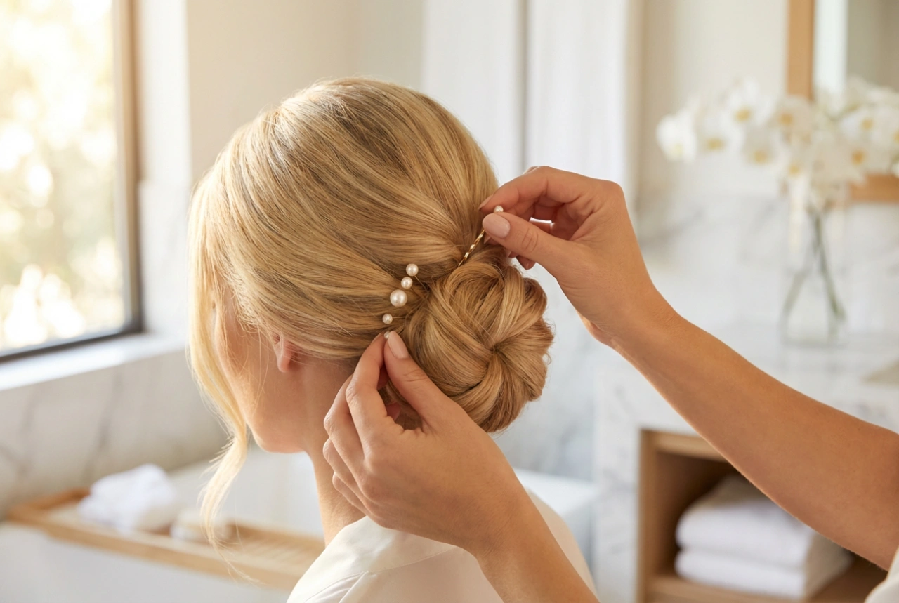 Peinado fácil para bodas: preparación, recogido y fijación paso a paso