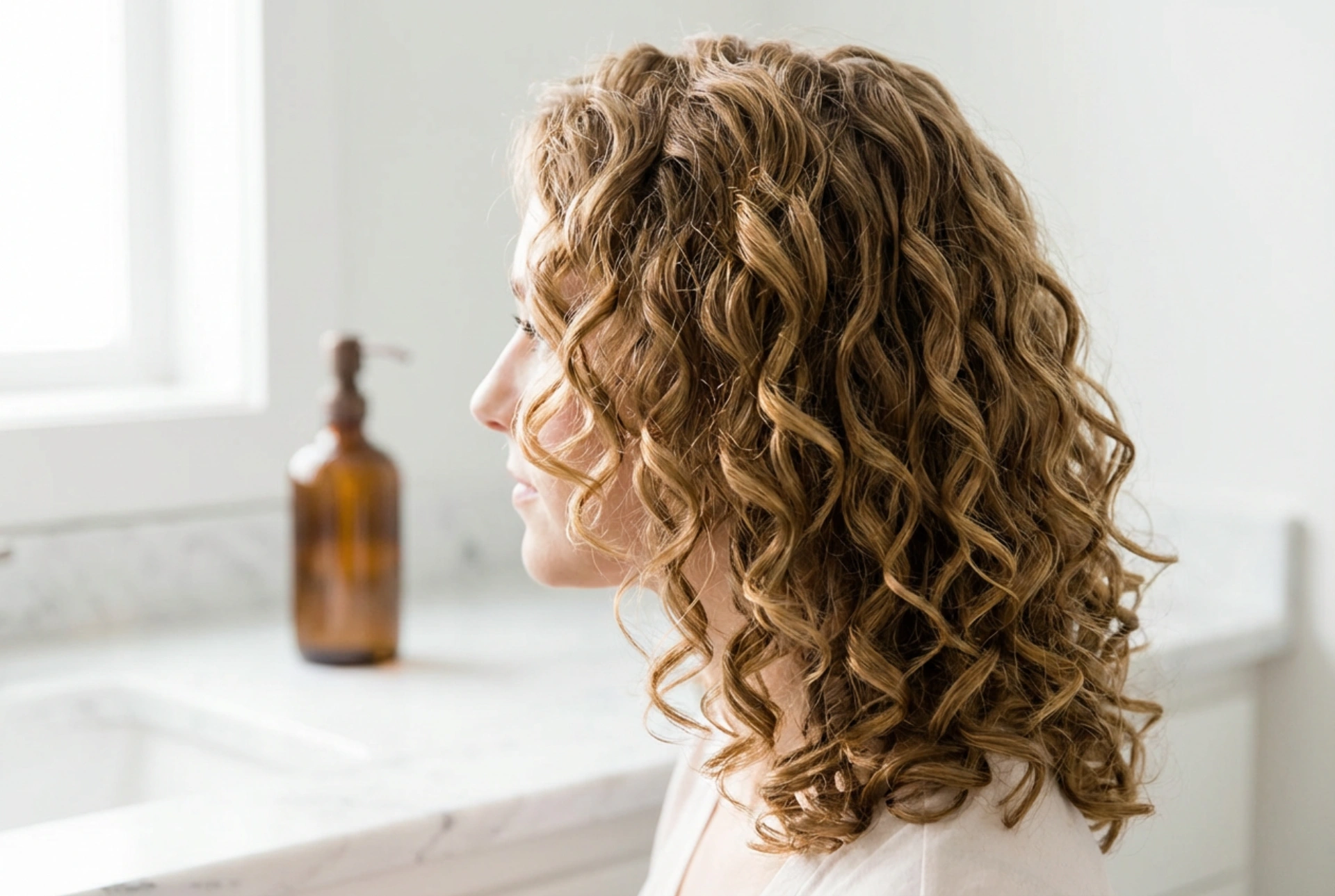 Cabello rizado a capas sin encrespamiento: corte, secado y peinado