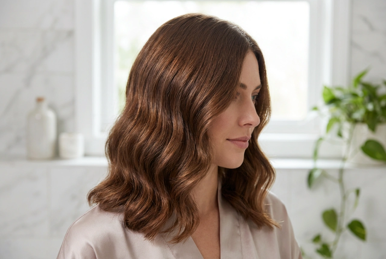 Cabello ondulado a los hombros sin frizz: cómo peinarlo y fijarlo