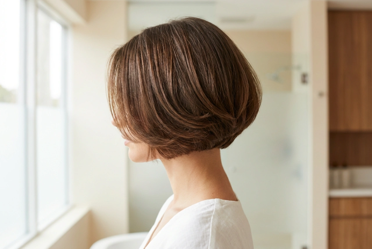 Corte bob con puntas desfiladas sin caos: cómo peinar las capas con elegancia