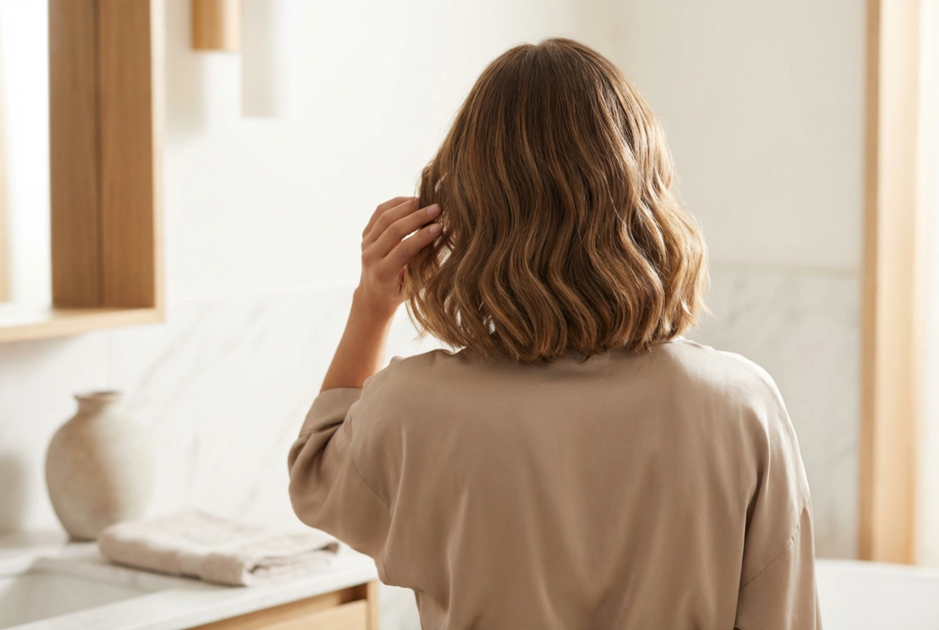 Corte de pelo bob: peinado con cepillo, ondas y alisado