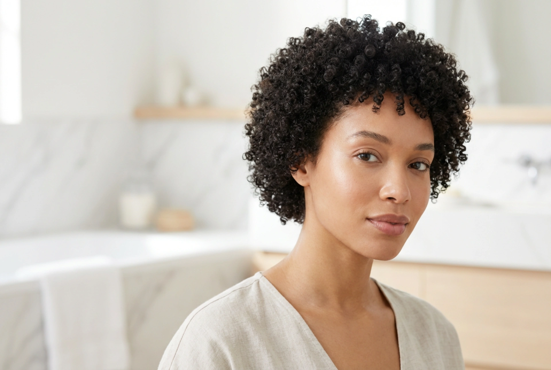 Rizos naturales: cómo lucir un cabello corto y definido sin encrespamiento