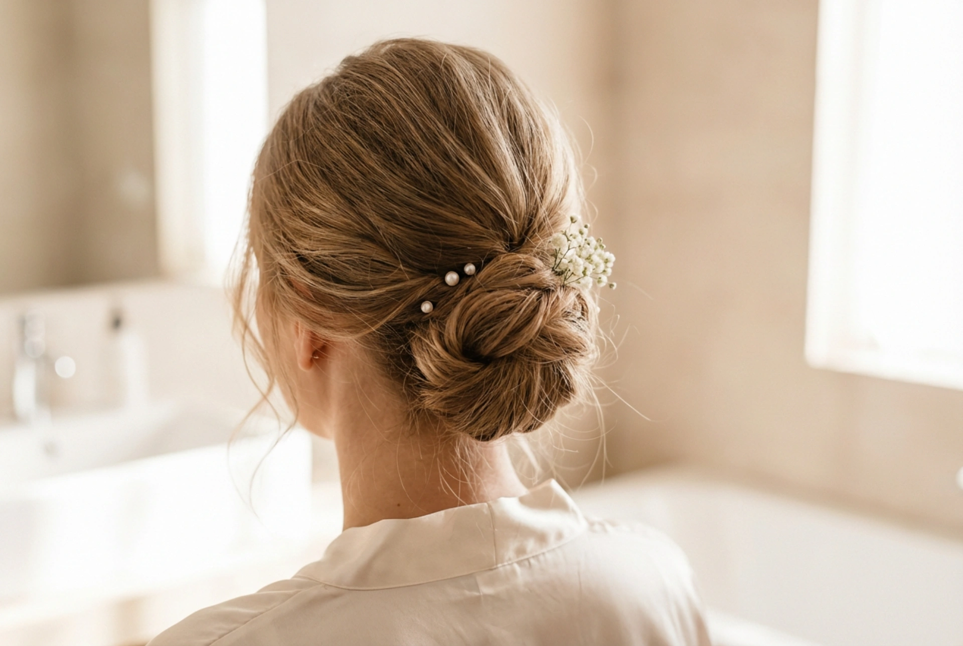 Mechones delicados, gran efecto: peinado de boda para cabello fino