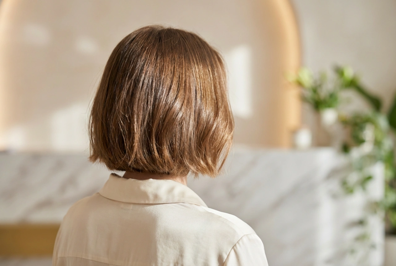 El poder de la textura: peinado de boda para cabello corto con brillo