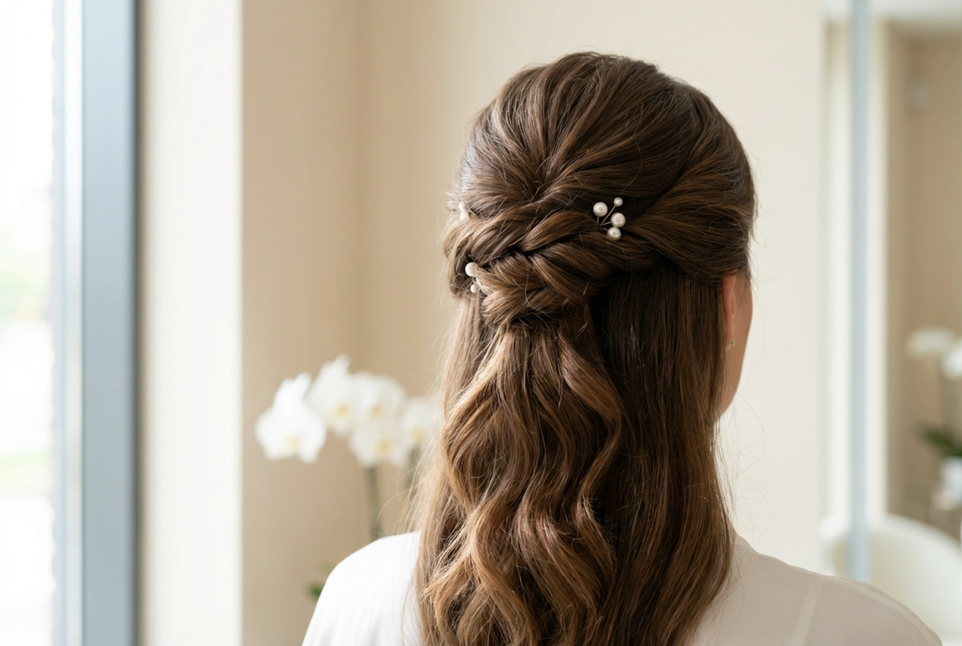 Recogido de ceremonia: peinado de boda para pelo largo paso a paso