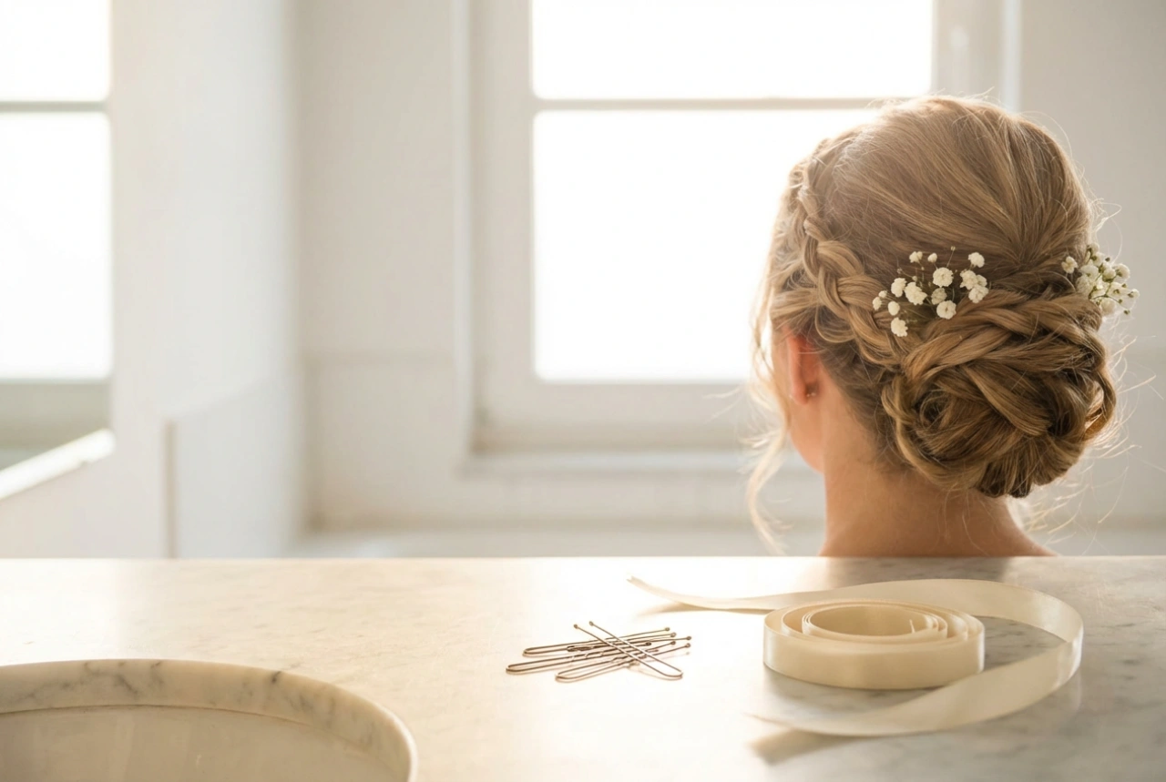 Peinado de novia en casa: preparación, recogido y durabilidad
