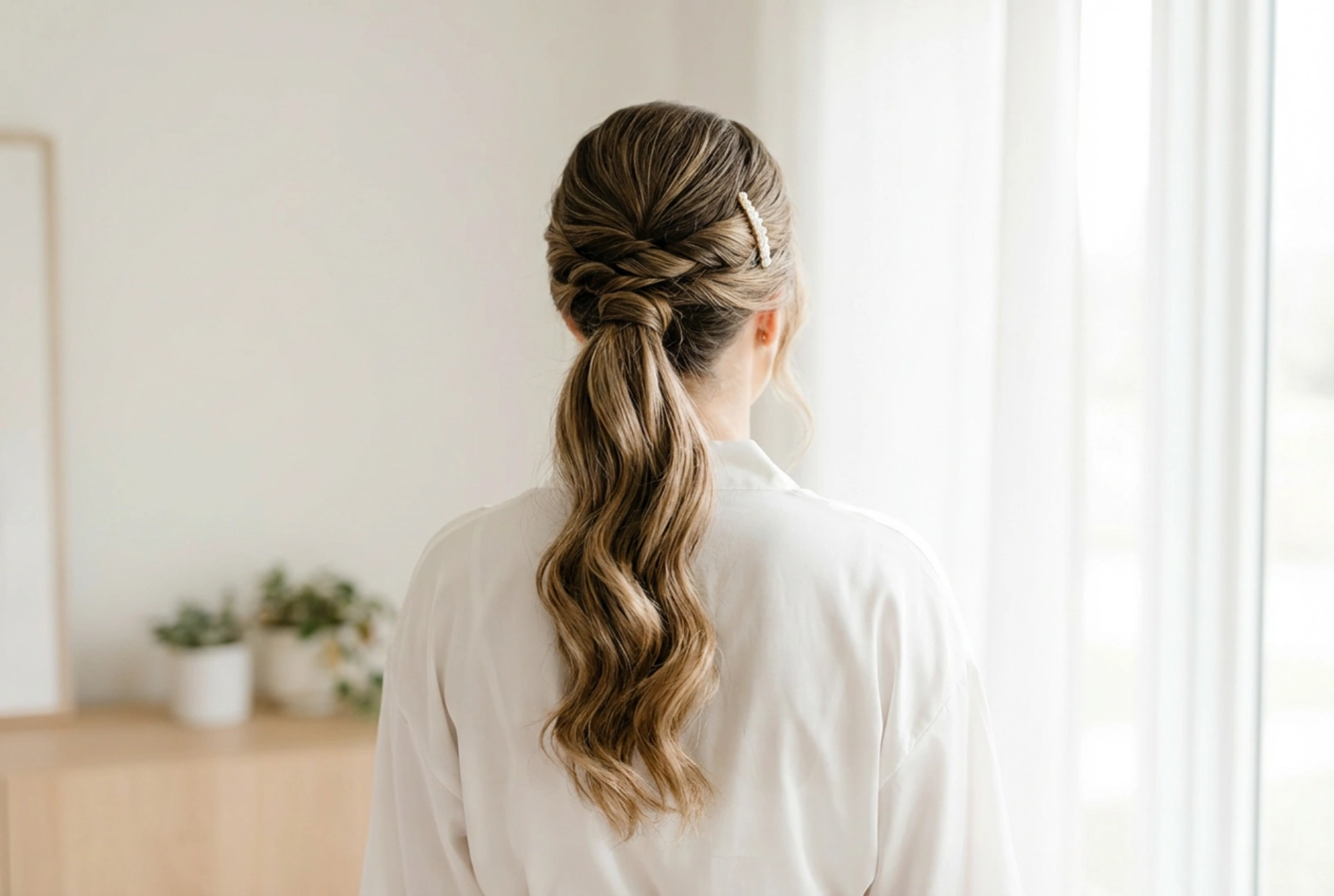 Coleta de novia: peinado liso, con ondas y con trenza paso a paso