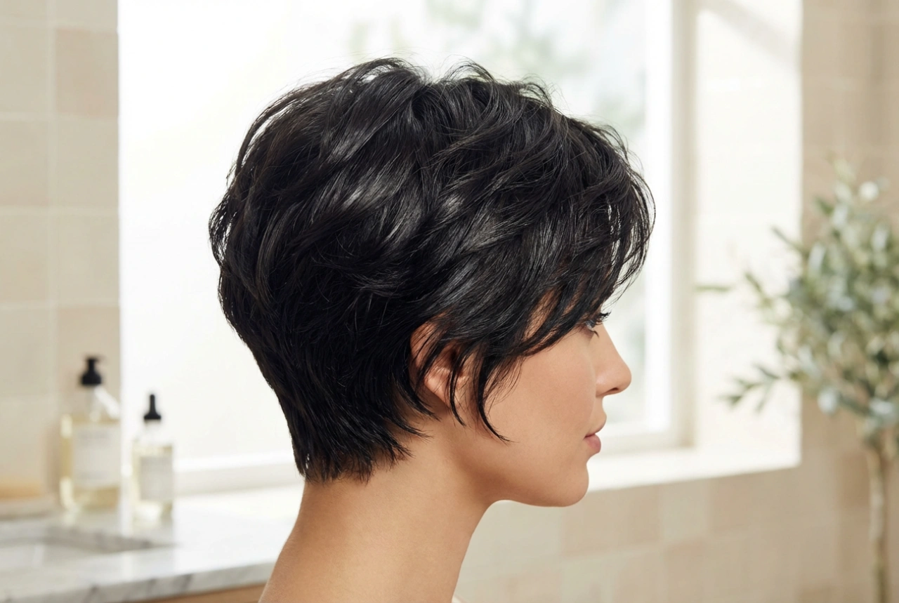 Peinados de noche: cabello corto, textura, volumen y brillo