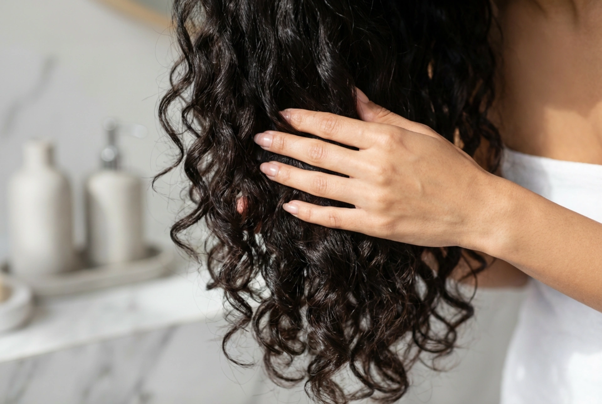 Cómo peinar el cabello rizado de mujer: definición del rizo y brillo