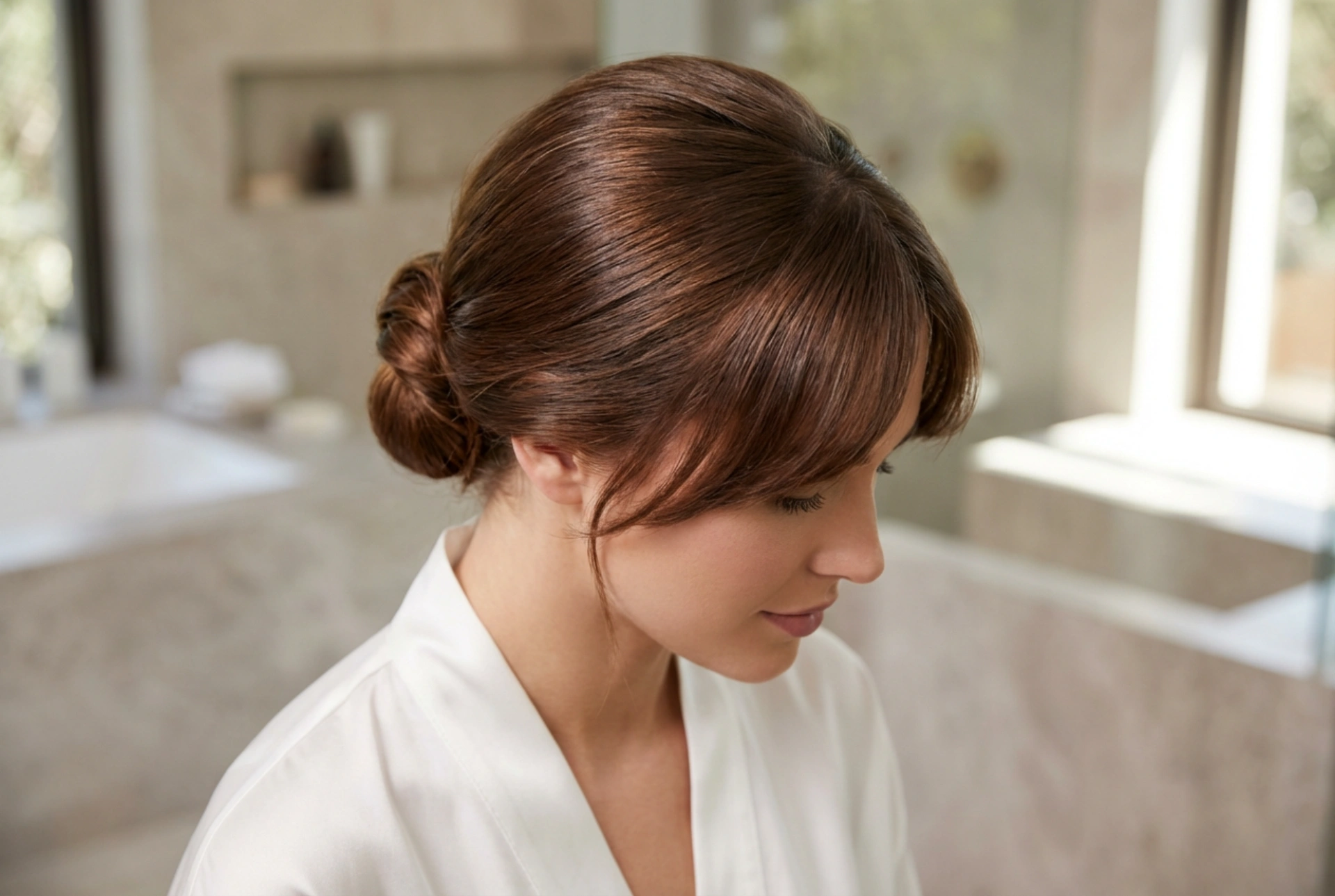 Moños con flequillo: peinados elegantes paso a paso