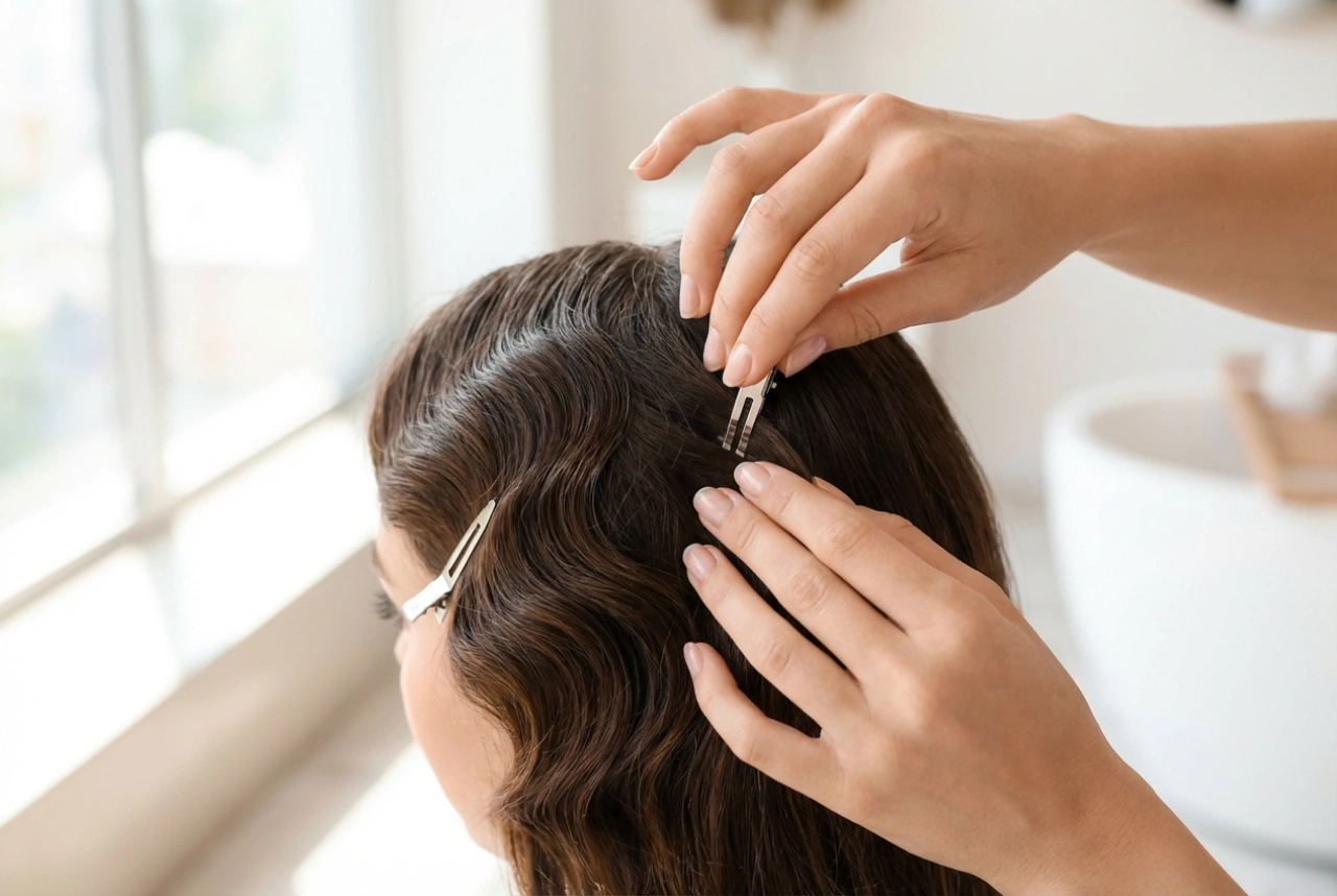 Cómo hacer peinados de los años 20 para cabello largo: ondas al agua paso a paso