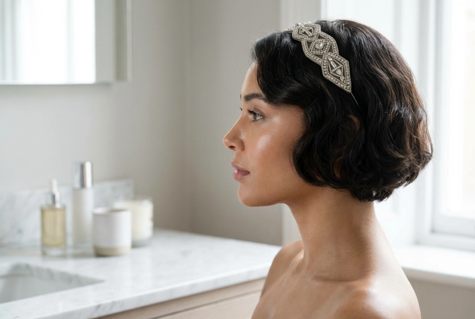 Peinados de los años 20 para cabello corto: bob, ondas y diademas con carácter
