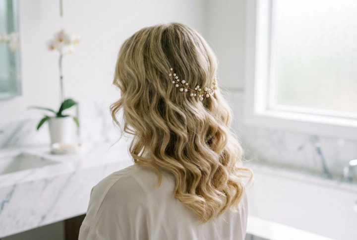 Cabello a los hombros para bodas: peinados, rizos y ondas sin perder volumen