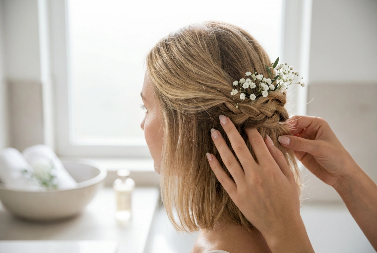 Peinados de boda para cabello a los hombros: recogidos y ondas paso a paso